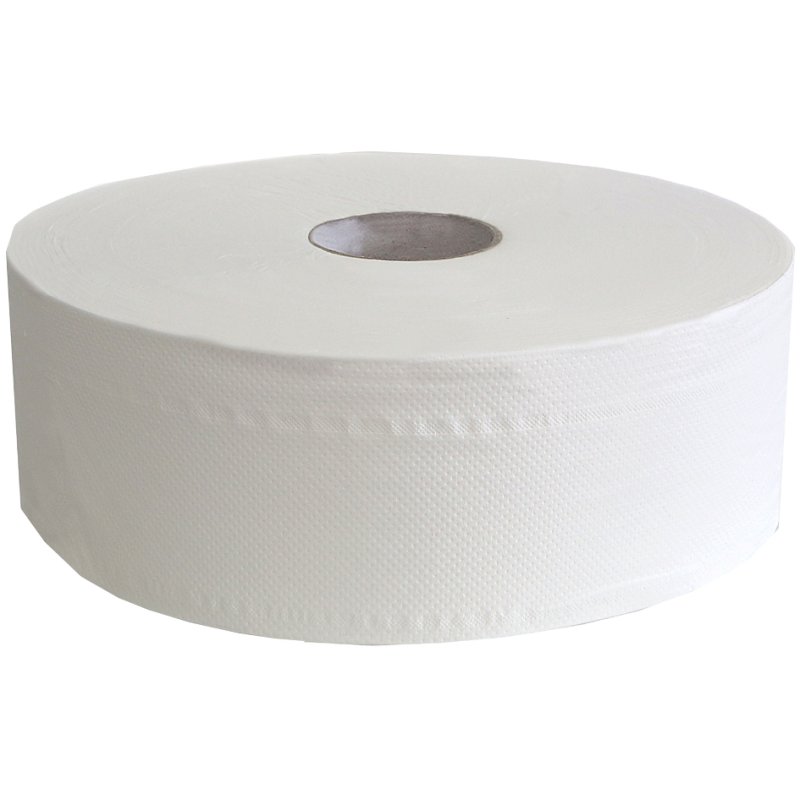 Fripa papier toilette en gros rouleau, 2 plis, blanc, 380 mètres