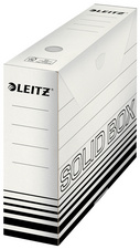 LEITZ archiefbox Solid, wit/zwart, 80 mm rug, 10 stuks