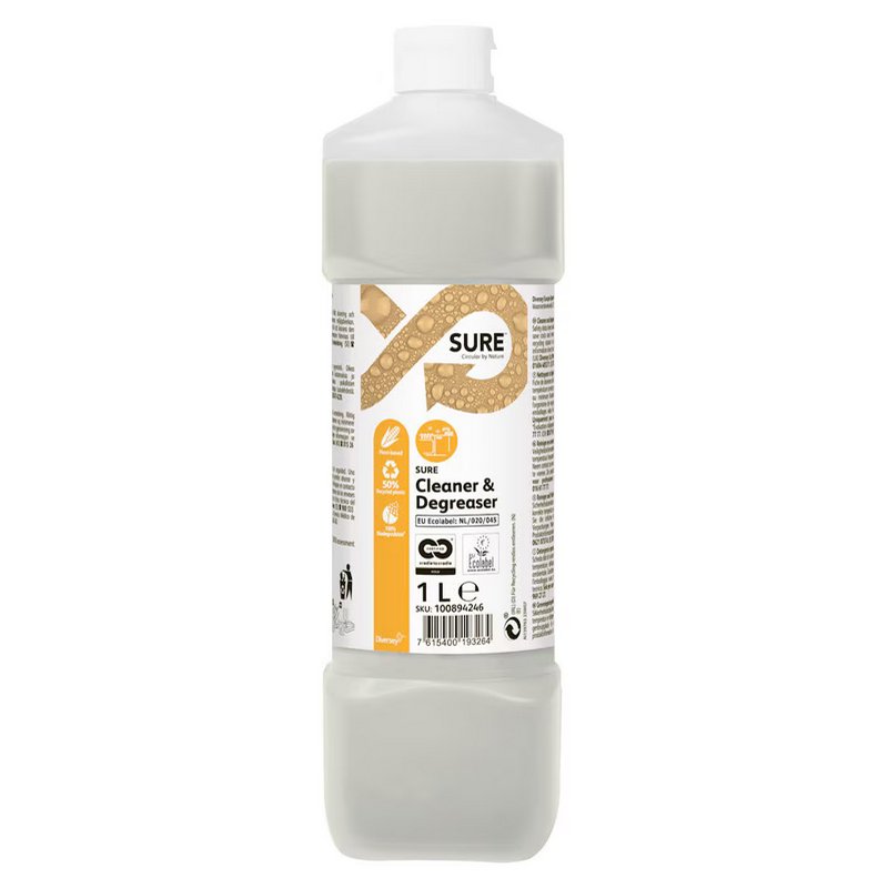 SURE ontvetter Cleaner & Degreaser, geconcentreerd, biologisch afbreekbaar, 5 liter
