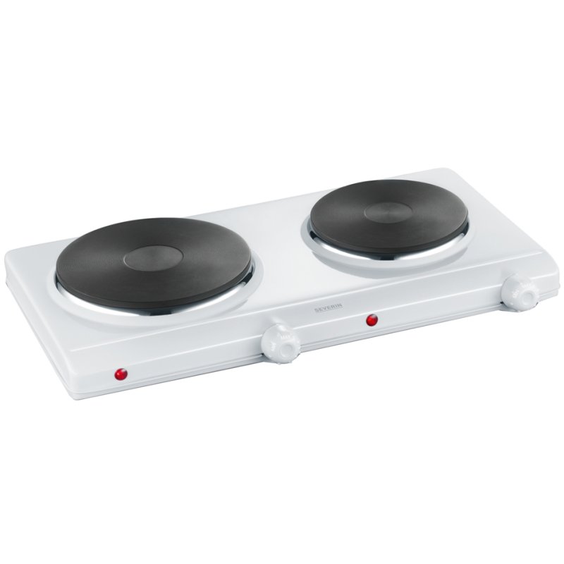 SEVERIN plaque de cuisson double DK 1042, blanc, 2500 W, 150 et 180 mm