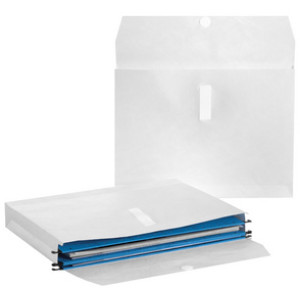 Tyvek hangmap archiefhoezen, wit, 323×45×240 mm, 50 stuks