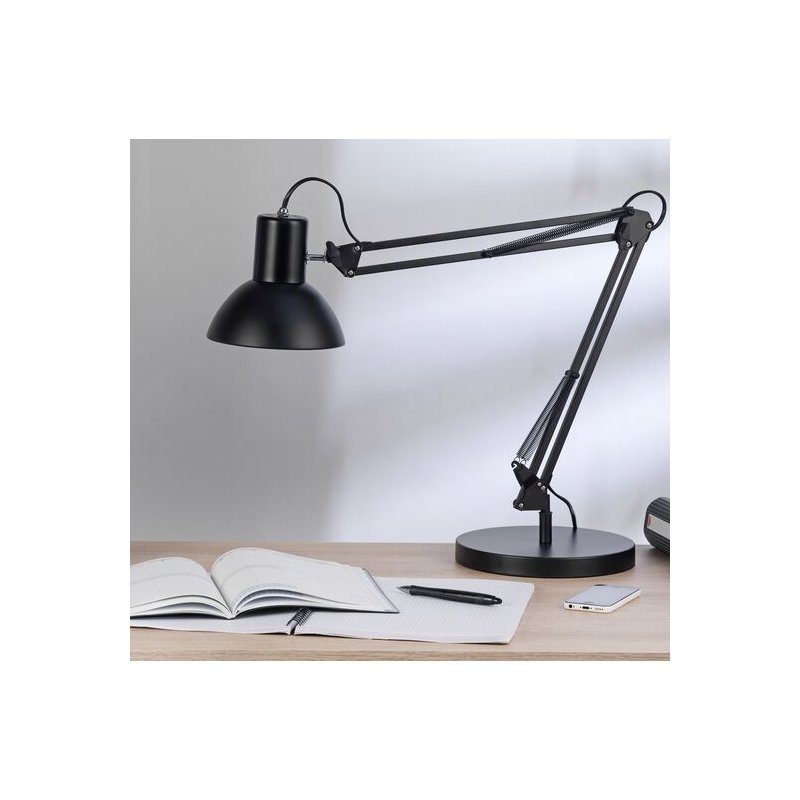 UNiLUX lampe de bureau SUCCESS 66, avec pince et base, noir