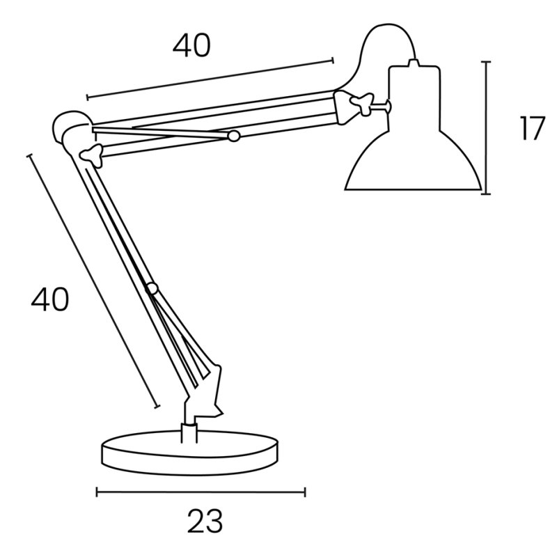 UNiLUX lampe de bureau SUCCESS 80, avec pince et pied, noir