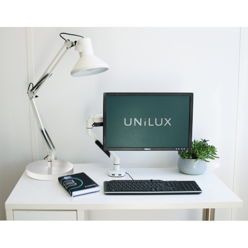 UNiLUX lampe de bureau SUCCESS 80, avec pince et pied, noir