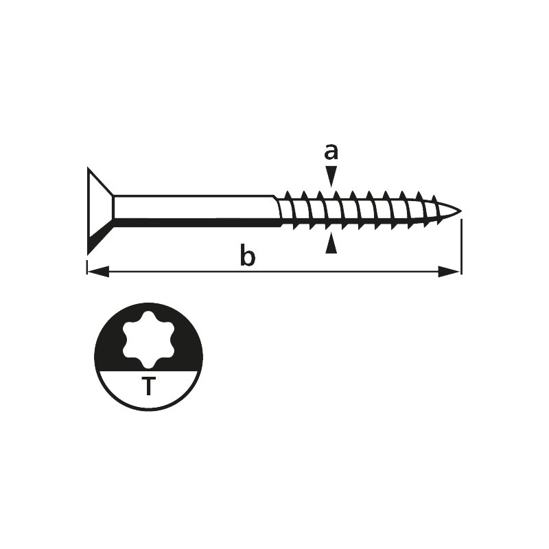 suki. vis à bois Plus, 4,5×40 mm, T20, Inox A4, 50 pièces