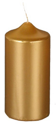 PAPSTAR stompe kaars, zilver, 60 mm, 30 uur brandtijd