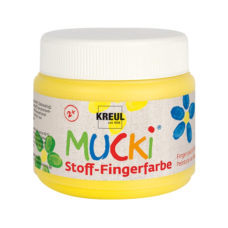KREUL peinture à doigts pour tissu MUCKI, rouge, 150 ml