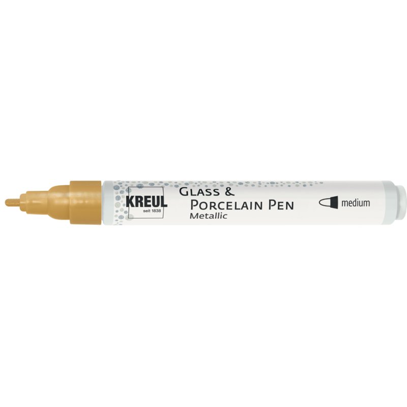 KREUL glass & porcelain marker, metallic silver, 2-4 mm