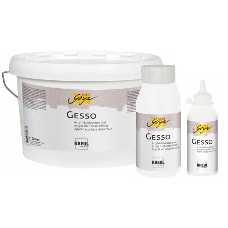 KREUL apprêt acrylique SOLO Goya Gesso, blanc, 2,5 litre