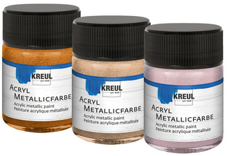 KREUL acryl metallic verf, champagne, 50 ml