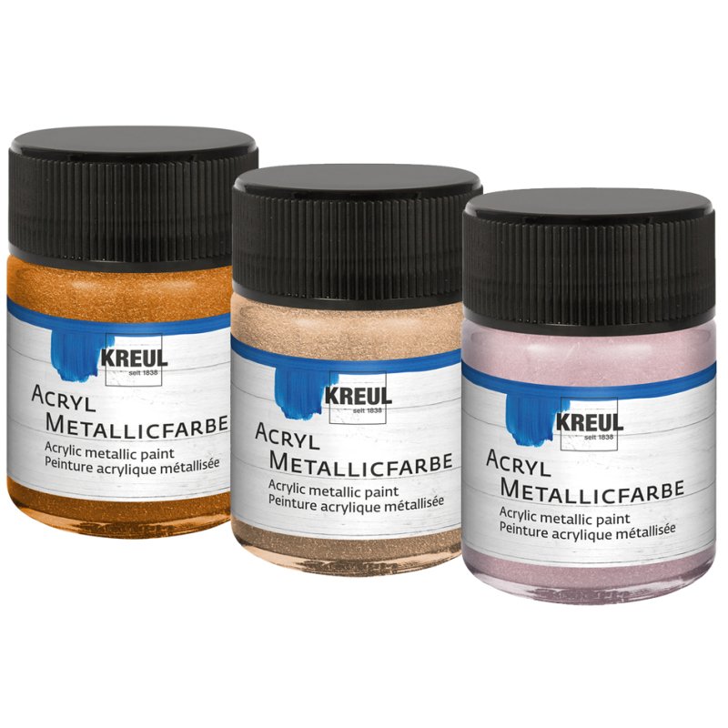 KREUL acrylverf Metallic, roségoud, 20 ml