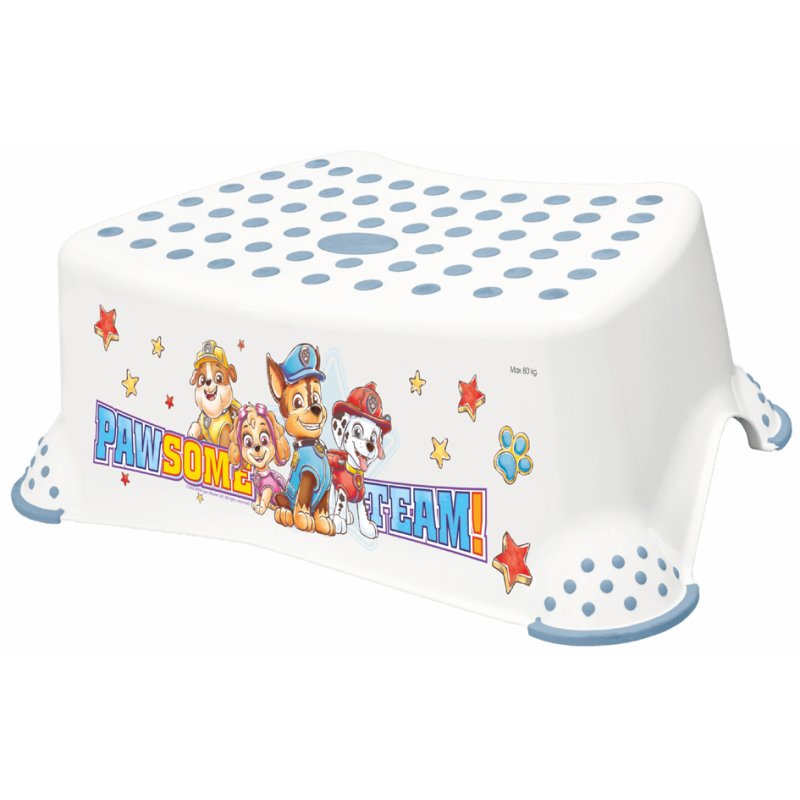 keeeper marche-pied Tomek Paw Patrol, blanc, 405×275×140 mm, 80 kg