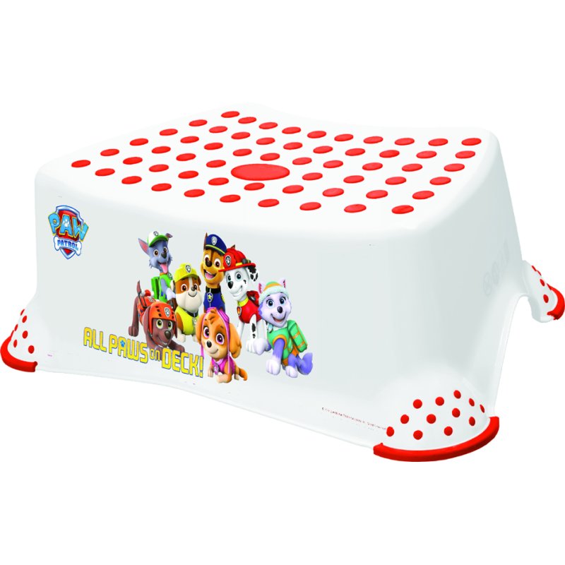 keeeper marche-pied Tomek Paw Patrol, blanc, 405×275×140 mm, 80 kg