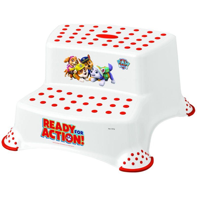 keeeper marche-pied Igor Paw Patrol, deux marches, blanc, 37×40×21 cm