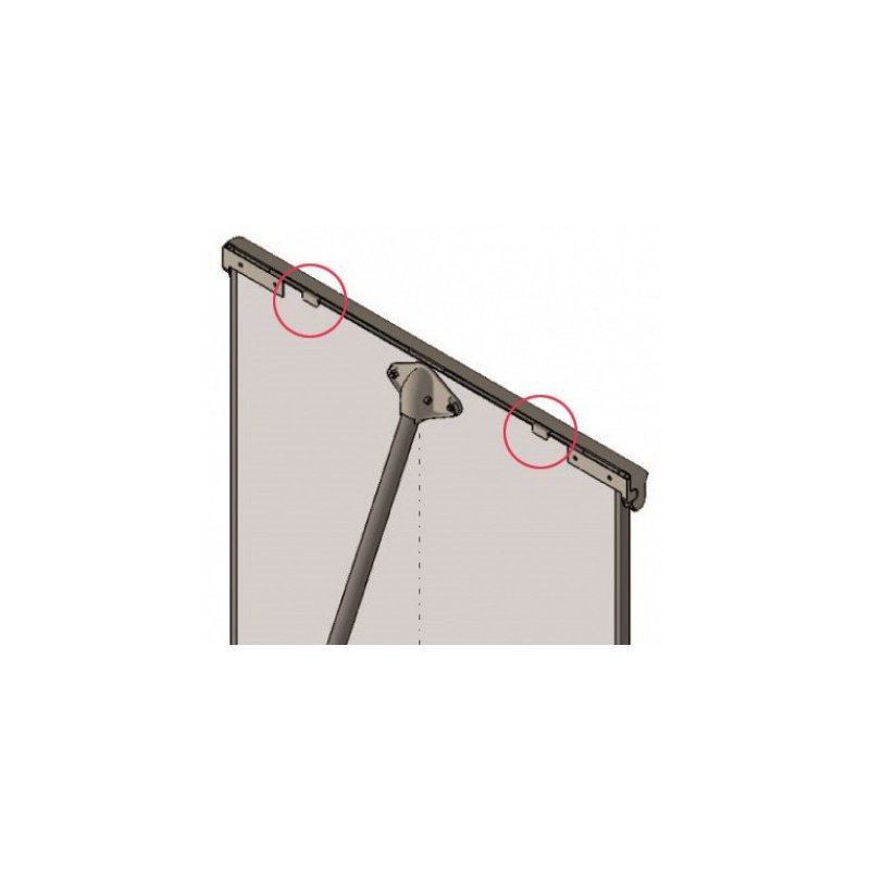 FRANKEN flipchart support for planning board, light grey, 2 pieces