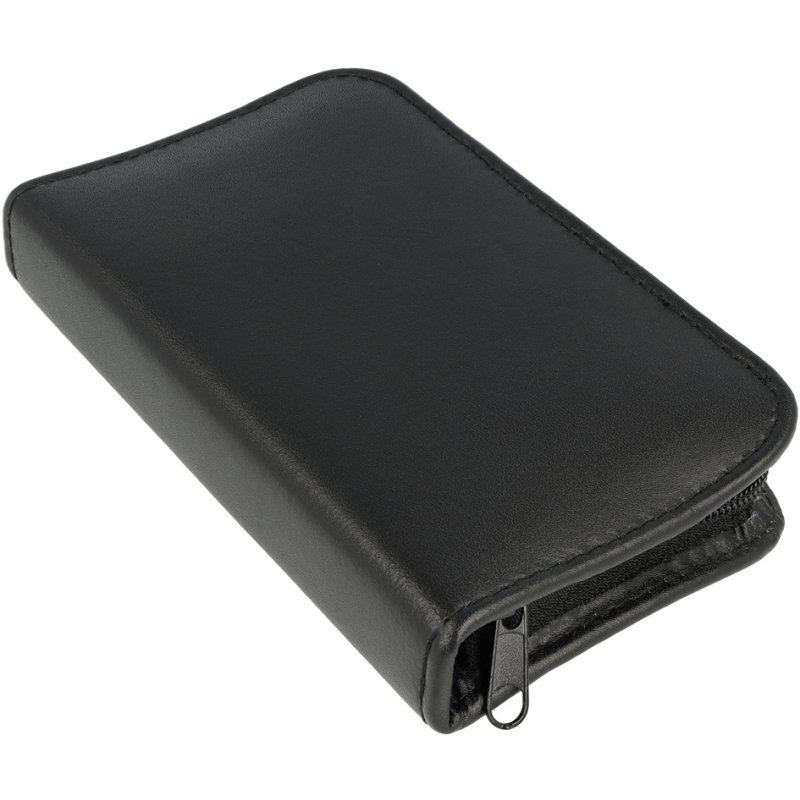 Clauss manicureset, lederen etui, 10-delig, zwart
