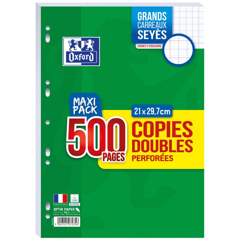 Oxford double-sided notebooks A4, white, 500 pages