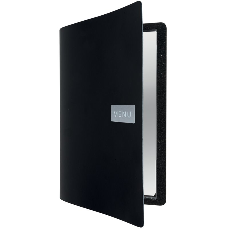 Securit menumap RAW A4, cuir véritable, blanc, 240×330 mm
