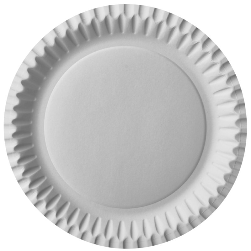 STARPAK assiettes en carton rond, blanc, 230 mm, 100 pièces