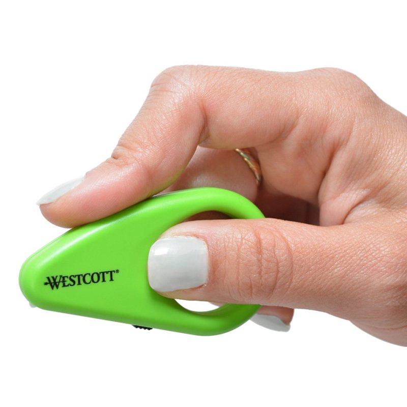 WESTCOTT mini-cutter avec lame de sécurité en céramique, vert, 31 mm
