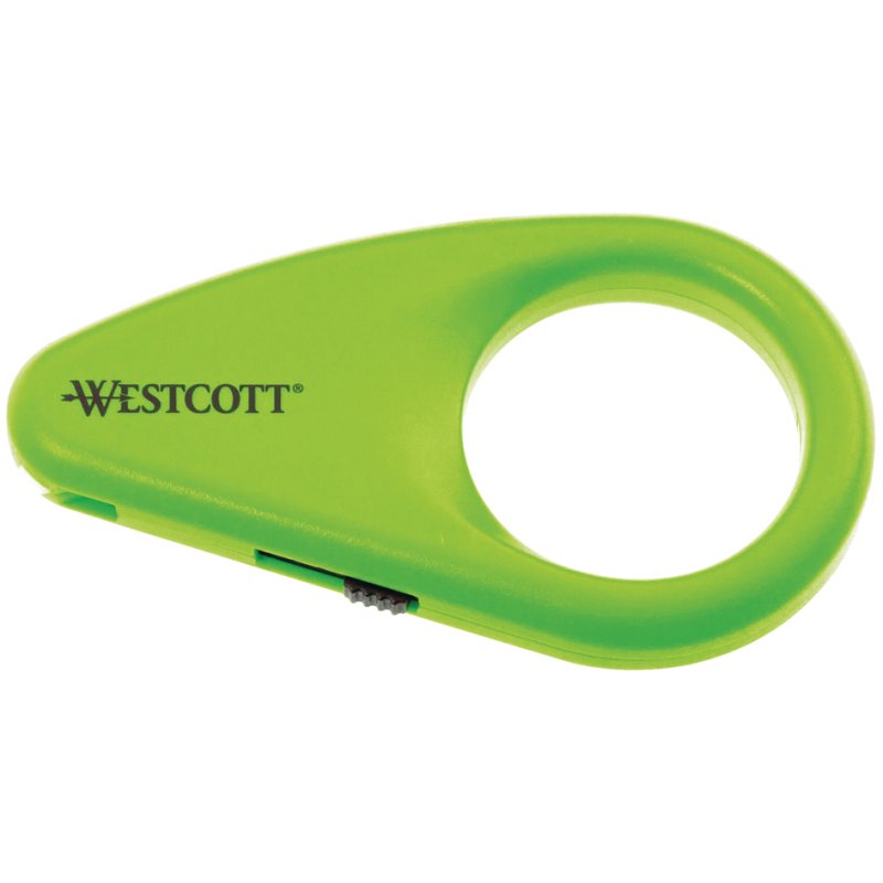 WESTCOTT mini-cutter avec lame de sécurité en céramique, vert, 31 mm