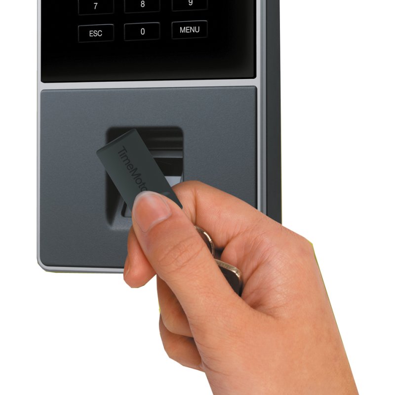 TimeMoto système de pointage TM-626, RFID/empreinte digitale, noir, 200 utilisateurs