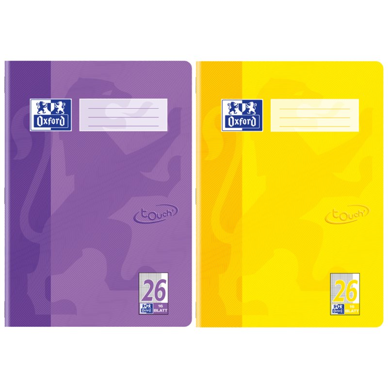 Oxford cahier Touch A4, ligné, aqua, 16 feuilles
