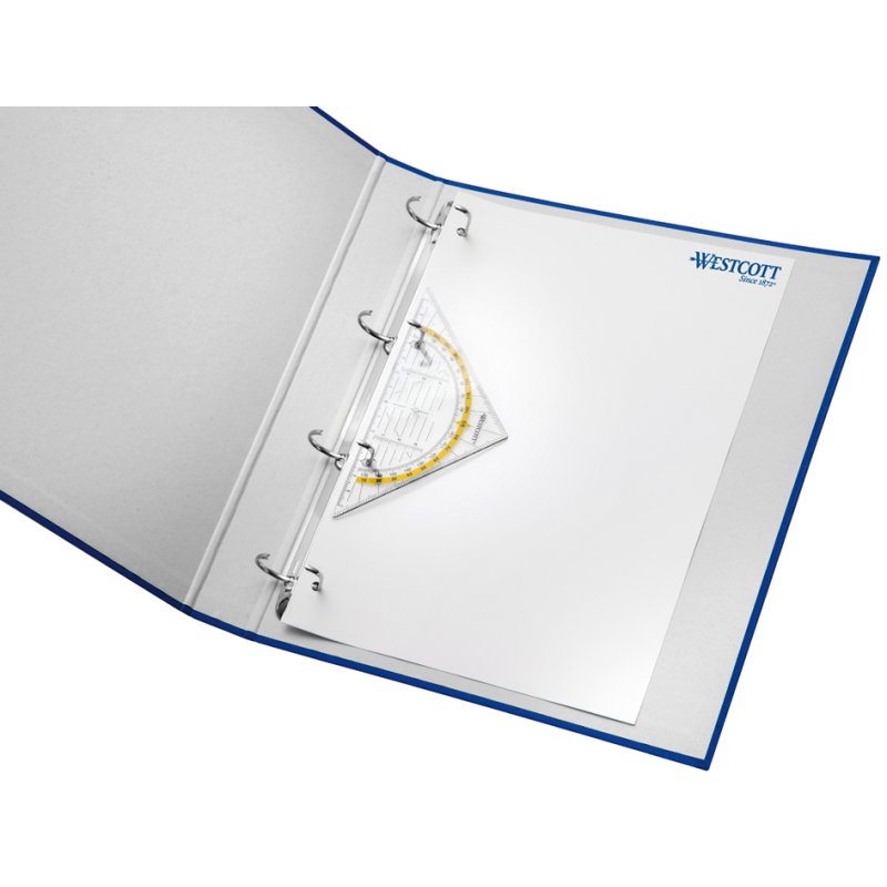 WESTCOTT équerre de mesure perforée, hypoténuse 140 mm, plastique