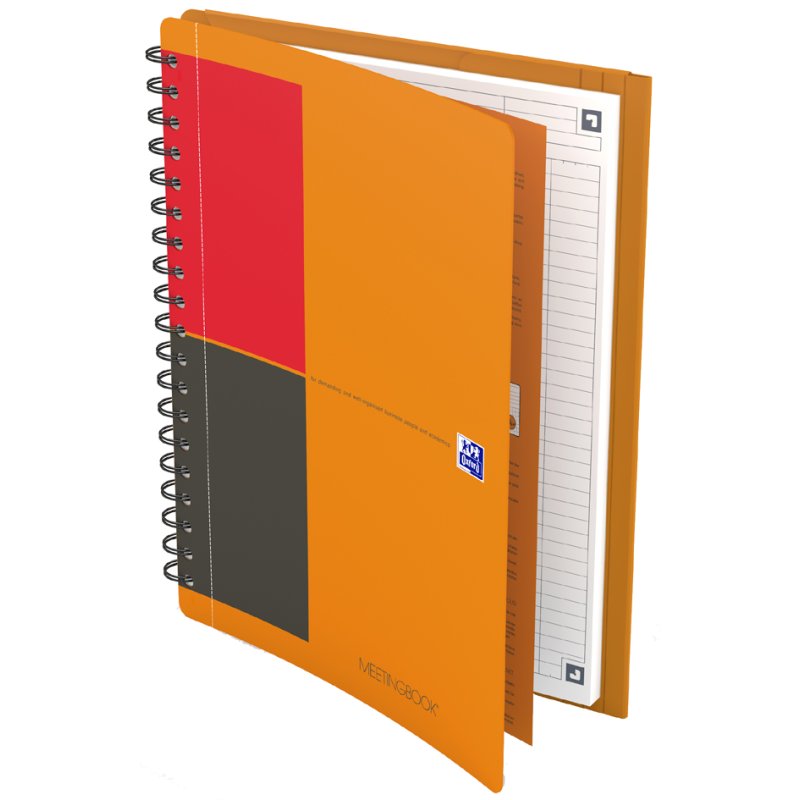 Oxford Meetingbook collegeblok B5, geruit, 80 vel, PP-omslag
