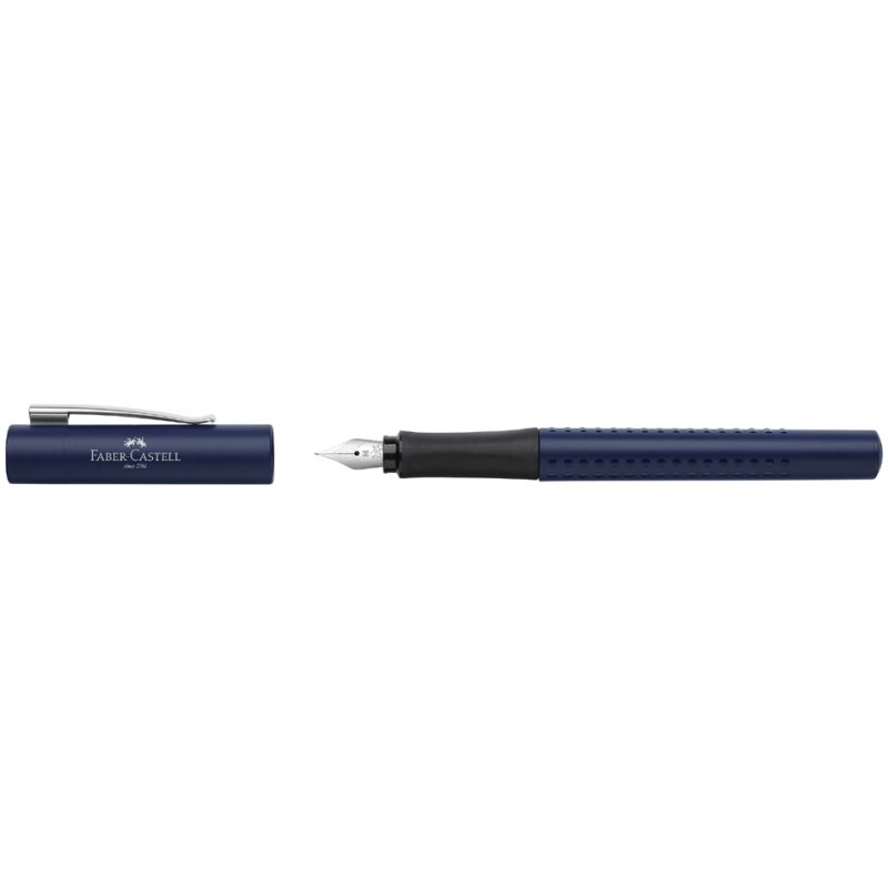 Faber-Castell stylo plume GRIP 2011, recharge possible, bleu classique, pointe moyenne