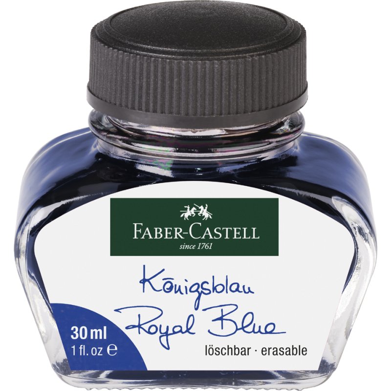 Faber-Castell encre en verre, noir, indélébile, 62,5 ml