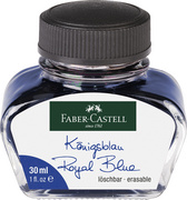 Faber-Castell inkt in glas, uitwisbaar, koningsblauw, 62,5 ml