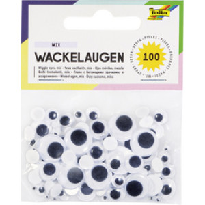 folia wiebelogen assortiment, rond en ovaal, niet zelfklevend, 100 stuks