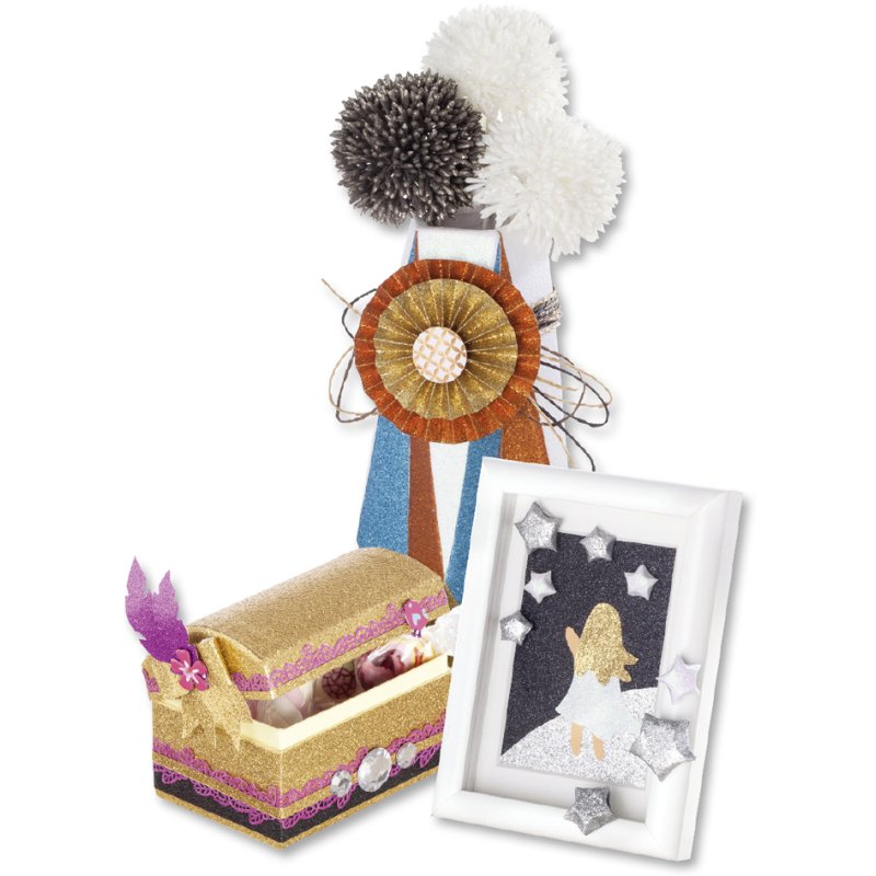 folia glitterpapier 70g/m², gekleurd sortiment, 230×330 mm, 10 vel