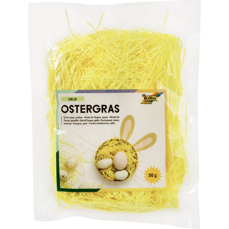 folia decoratief gras, geel, 30 g