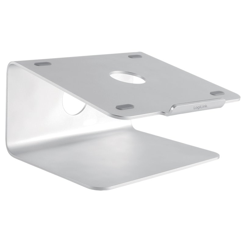 LogiLink aluminium laptop stand, silver, 11-17 inch, rotatable, 360°