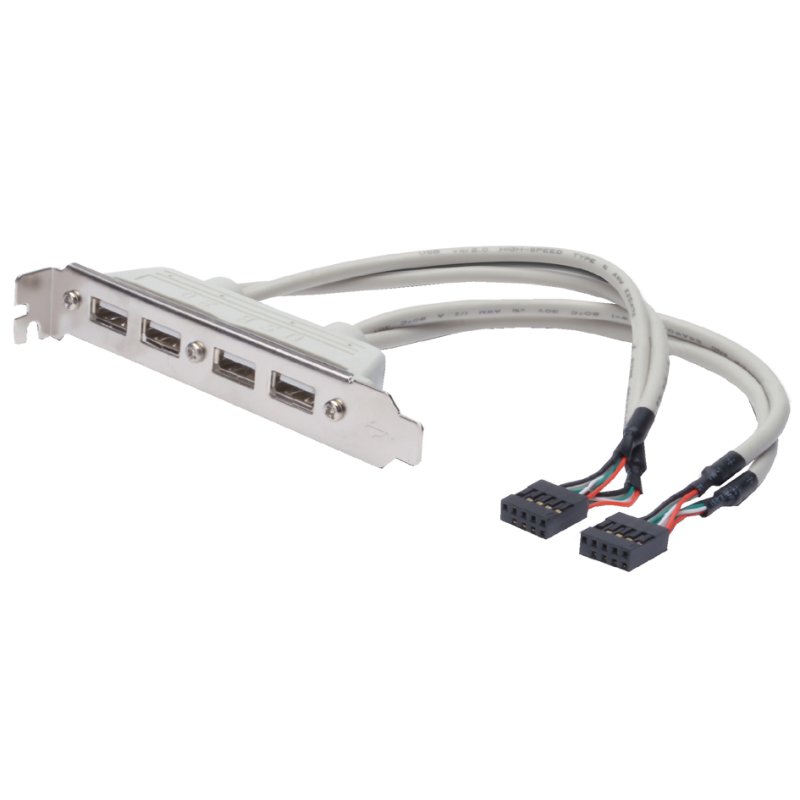 DIGITUS USB 2.0 bridging piece, 4 USB ports, beige