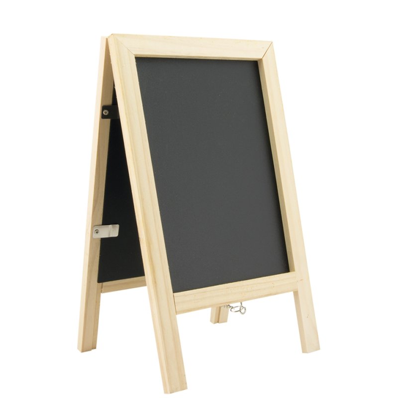 Securit mini tableau noir de table, bois de hêtre, 150×30×240 mm
