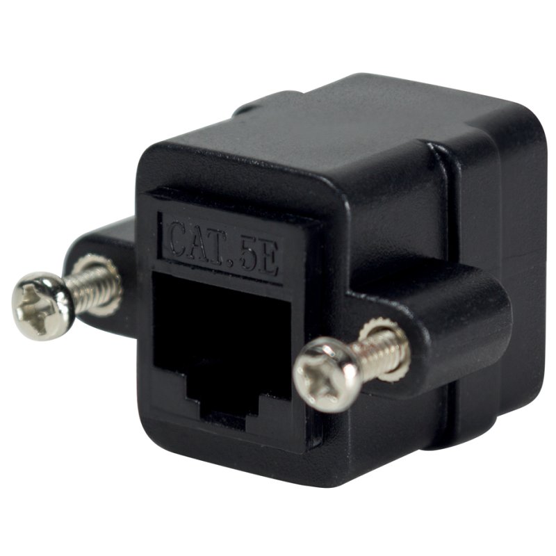 LogiLink Professional raccord câble de brassage avec bride, catégorie 5e, noir
