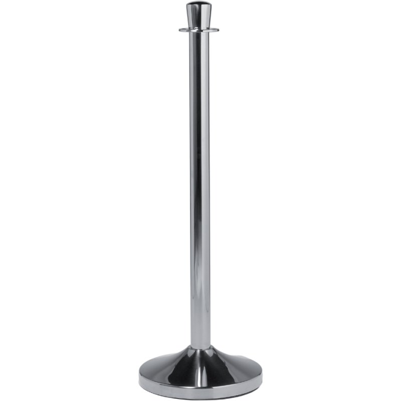 Securit afzetpaal systeem Classic, chroom, 875 mm hoog, met voet