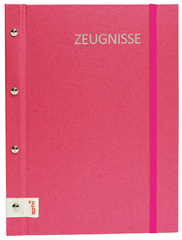 ROTH getuigschriftenmap Me, metallic boeklinnen, A4, roze
