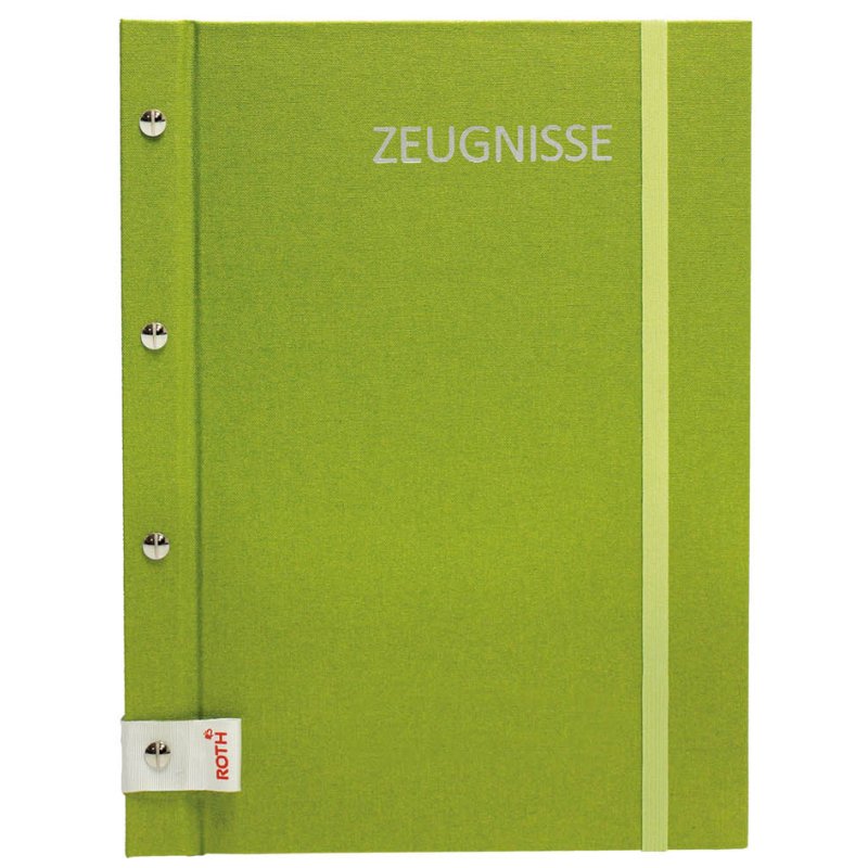 ROTH getuigschriftenmap Metallium, metallic boeklinnen, groen