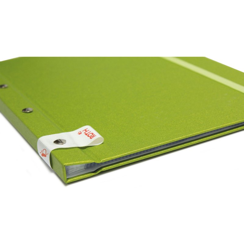 ROTH getuigschriftenmap Metallium, metallic boeklinnen, groen