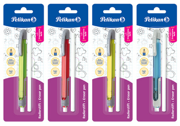 Pelikan gum met navulling, gekleurd geassorteerd