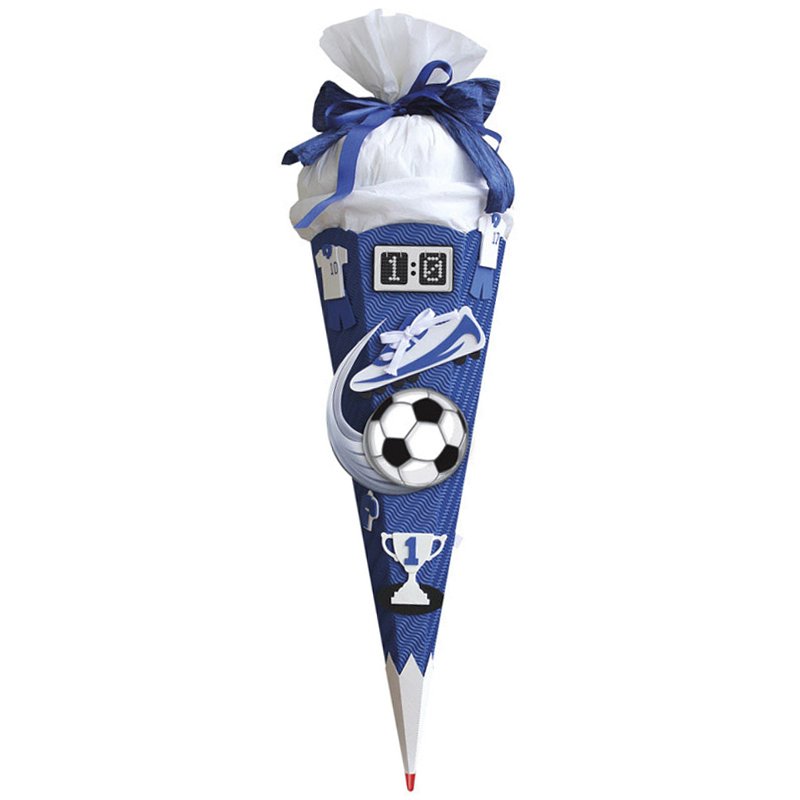 ROTH knutselset schoolkegel Soccer, geel/zwart, zeshoekig, 680 mm