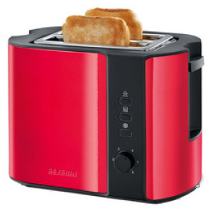 SEVERIN 2-sneden broodrooster AT 2217, 800 watt, rood/zwart