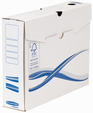 Fellowes archiefbox BANKERS BOX Basic, blauw, 100% gerecycled karton, 25 stuks