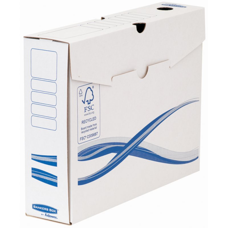 Fellowes BANKERS BOX Basic boîte d'archivage, bleu, dos 80 mm, 25 pièces