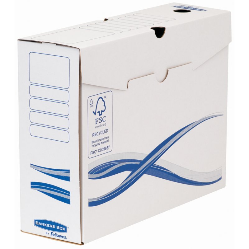 Fellowes BANKERS BOX Basic boîte d'archivage, bleu, dos 80 mm, 25 pièces