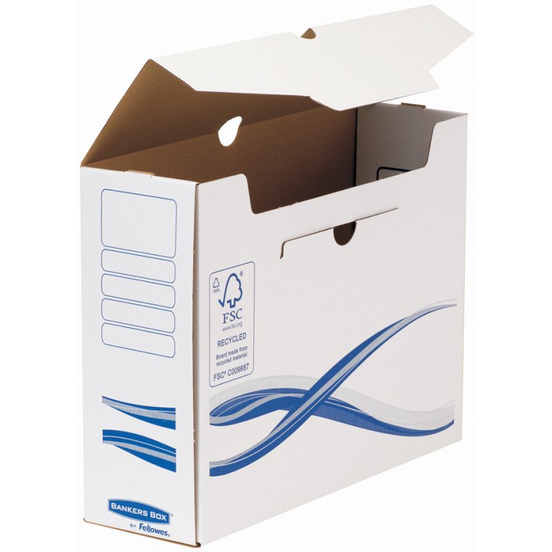 Fellowes BANKERS BOX Basic boîte d'archivage, bleu, dos 80 mm, 25 pièces